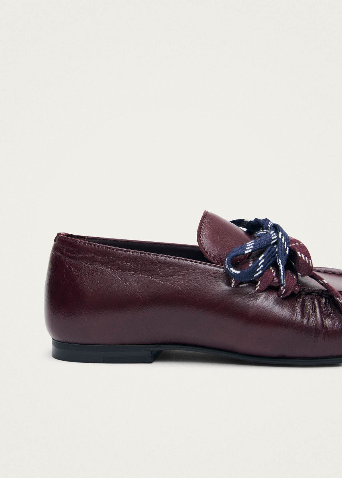 Aven Lace Rift Burgundy Leather Loafers