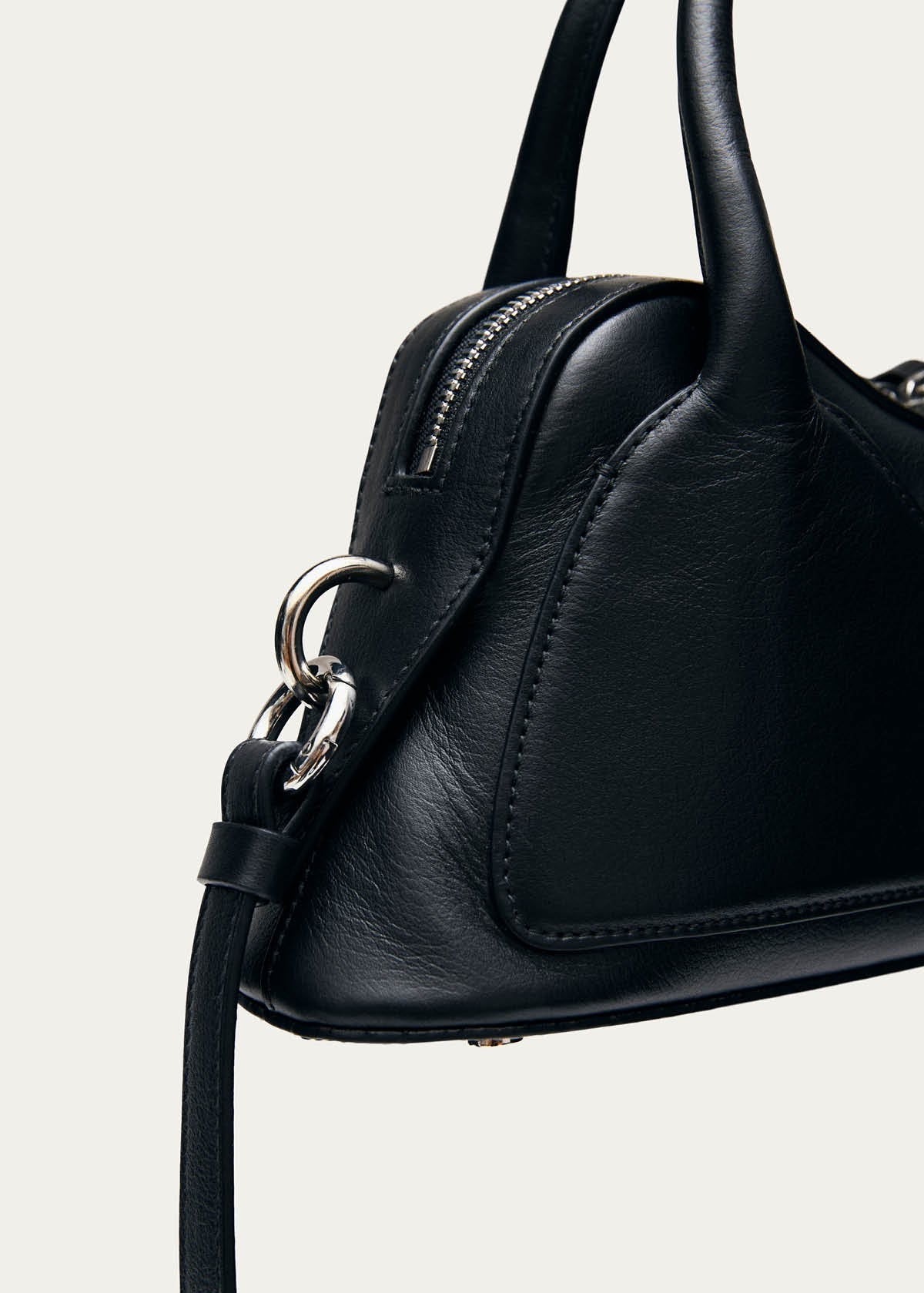 Hilma Mini Black Leather Bag