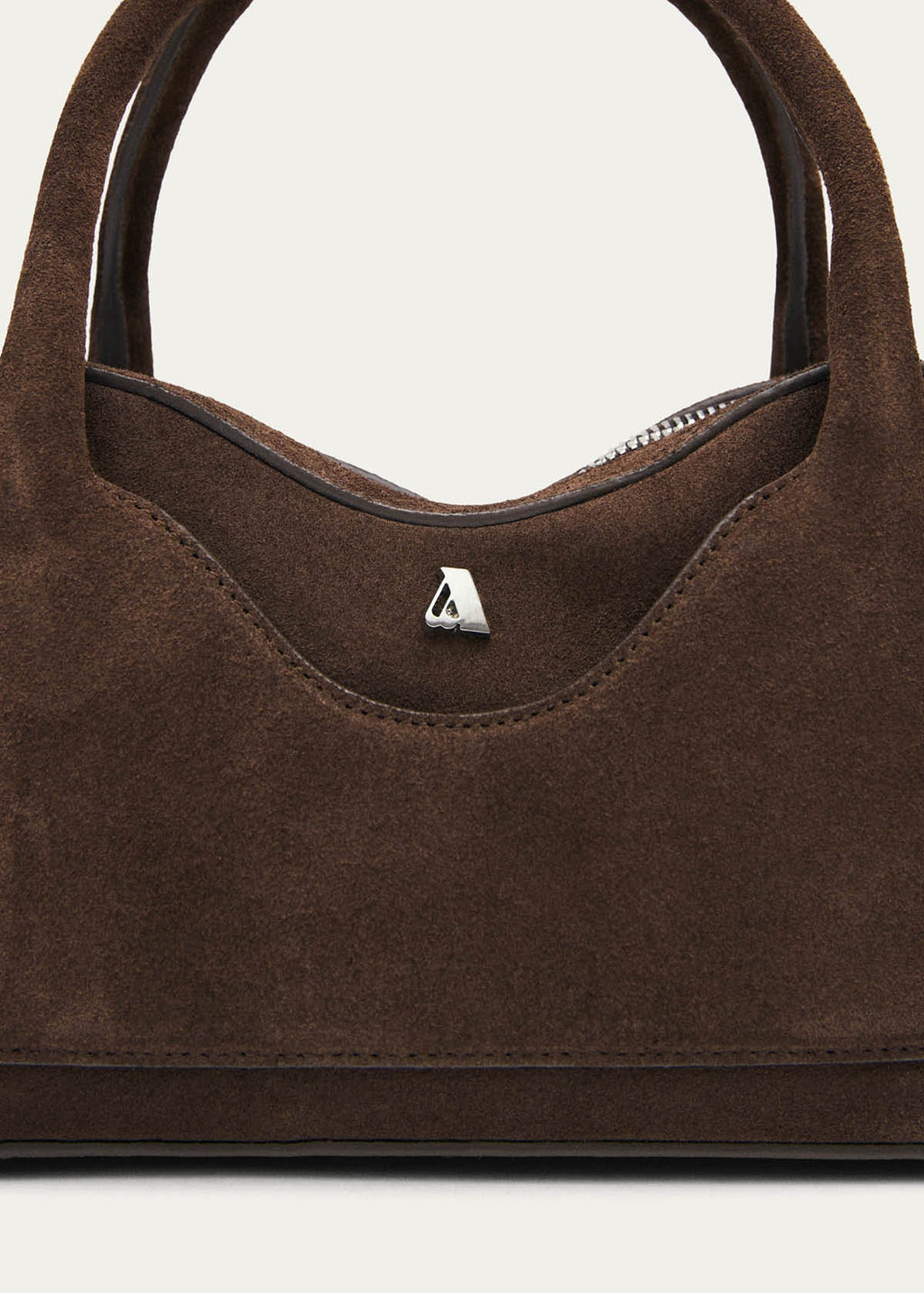 Hilma Mini Suede Brown Leather Bag