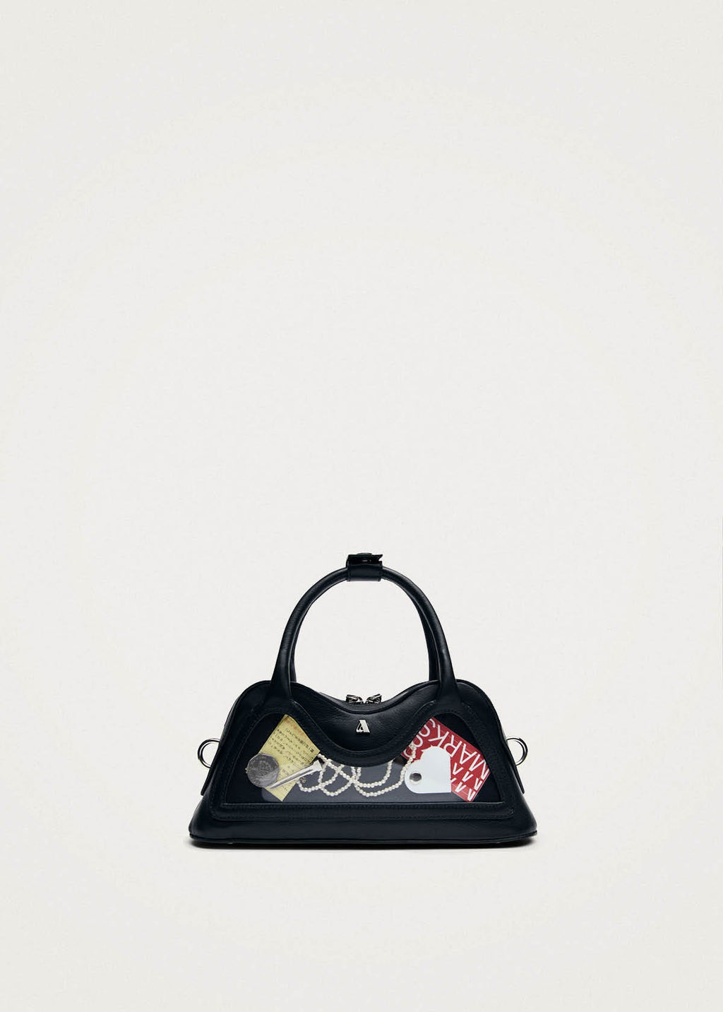 Hilma Mini Vinyl Black Leather Bag