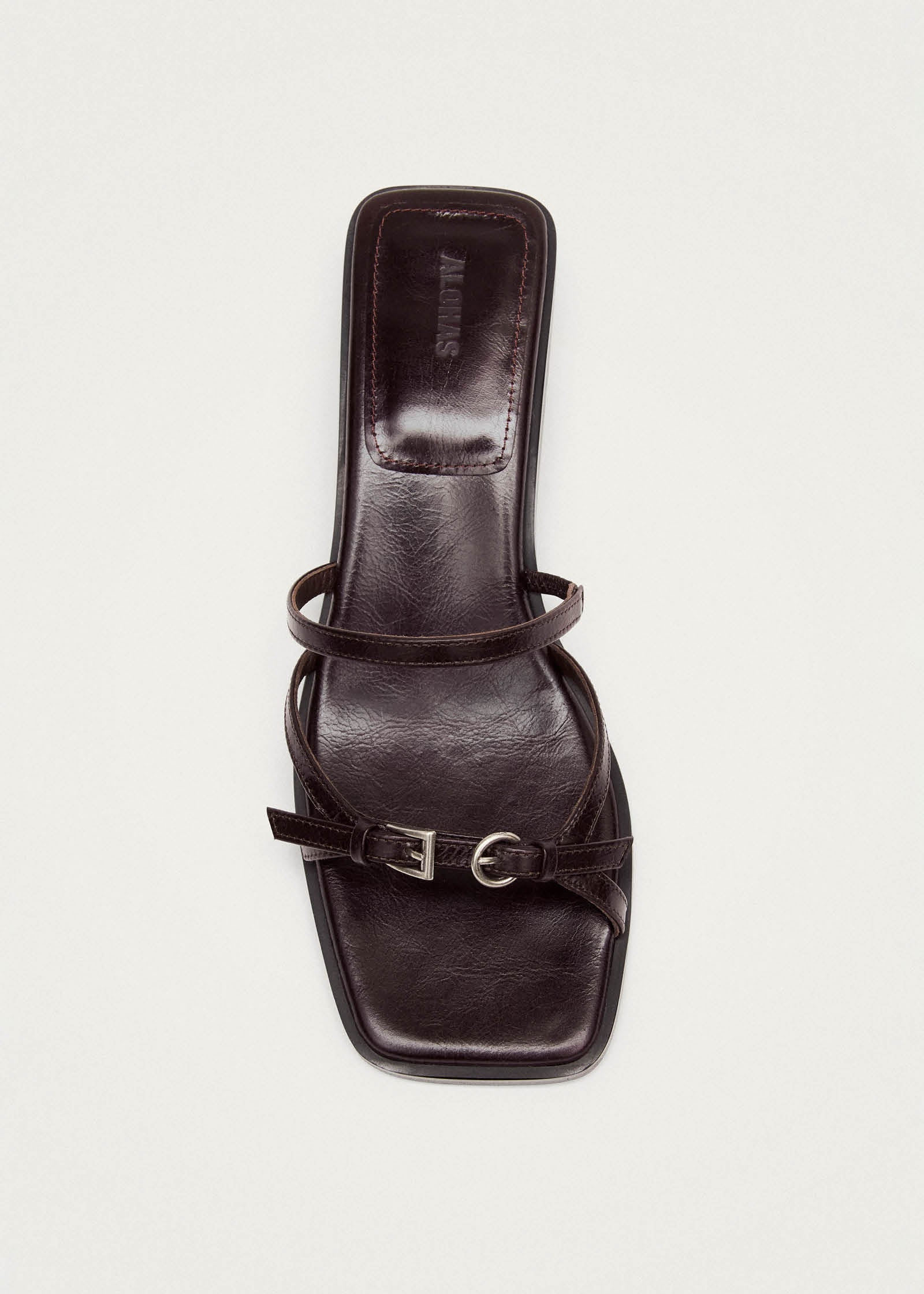 Liko Rift Dark Brown Leather Sandals