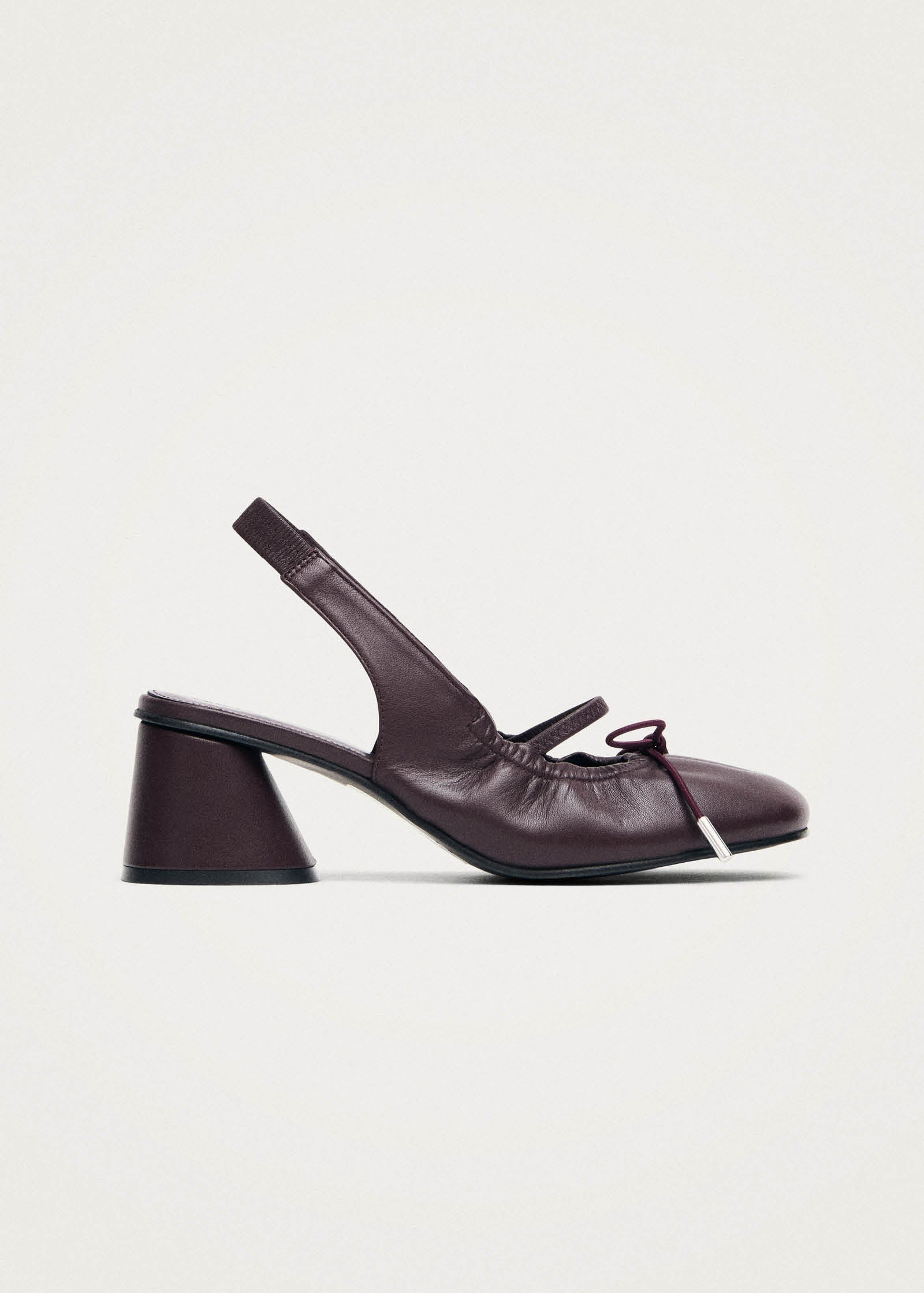 Marly Burgundy Leather Pumps