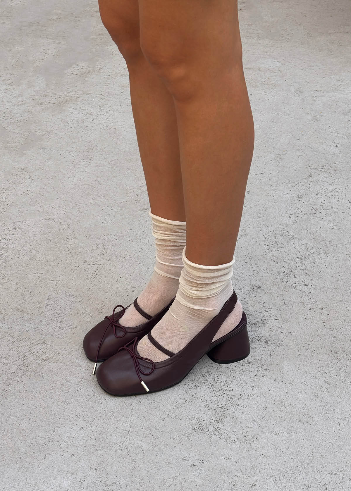 Marly Burgundy Leather Pumps