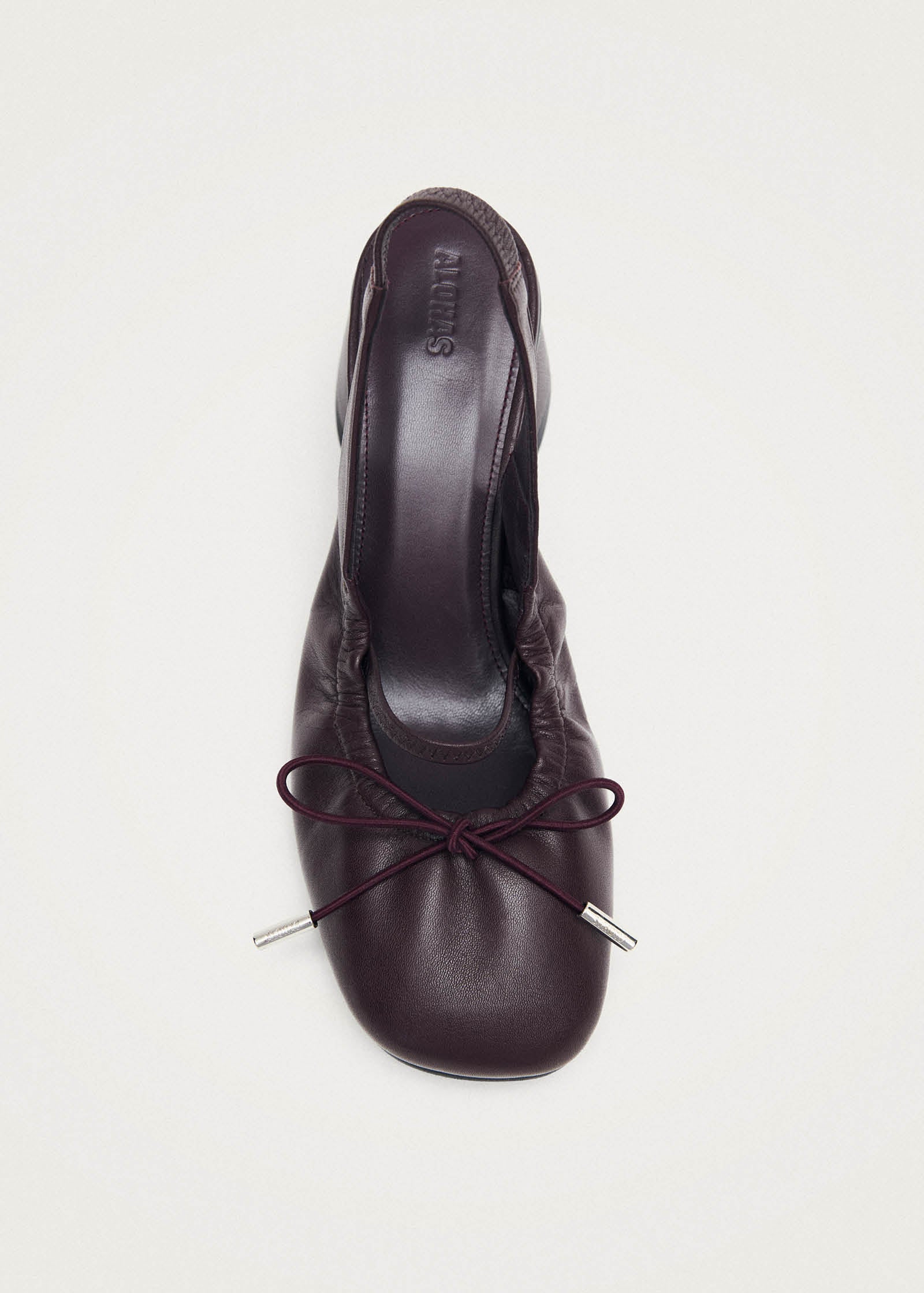 Marly Burgundy Leather Pumps