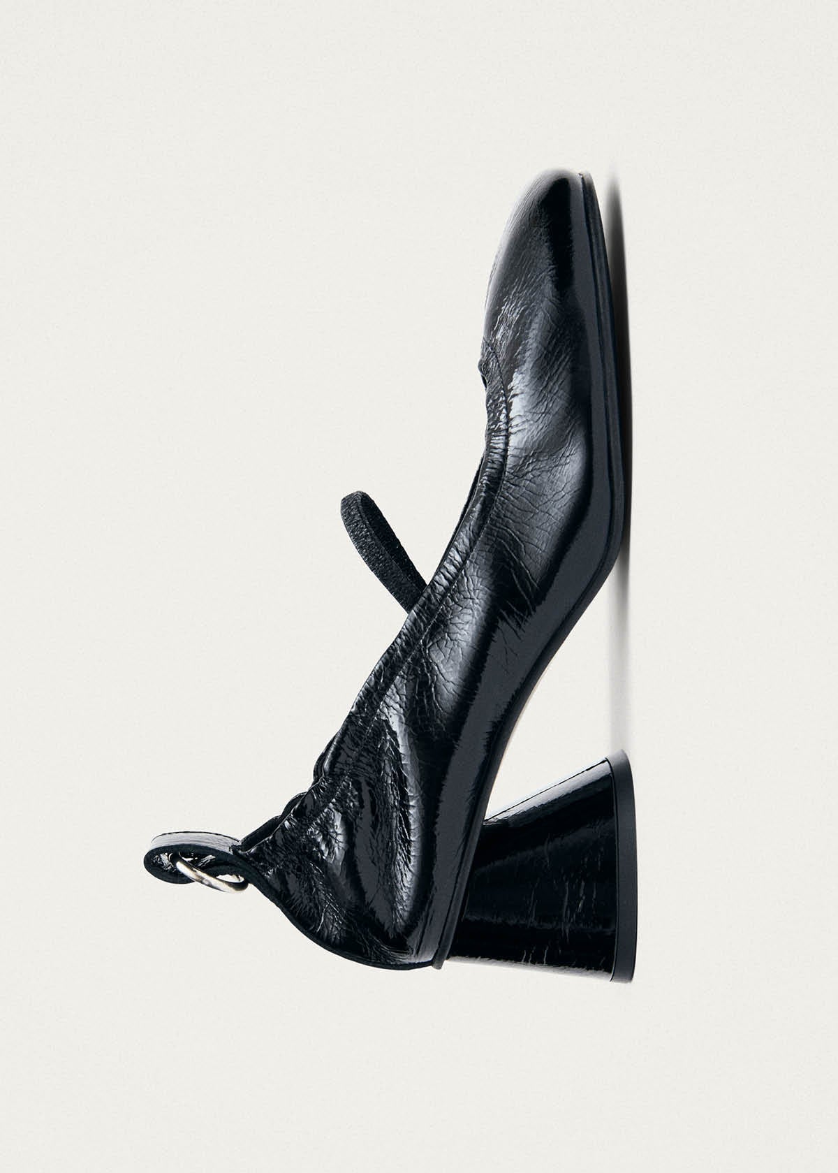 Rhiane Patent Black Leather Pumps