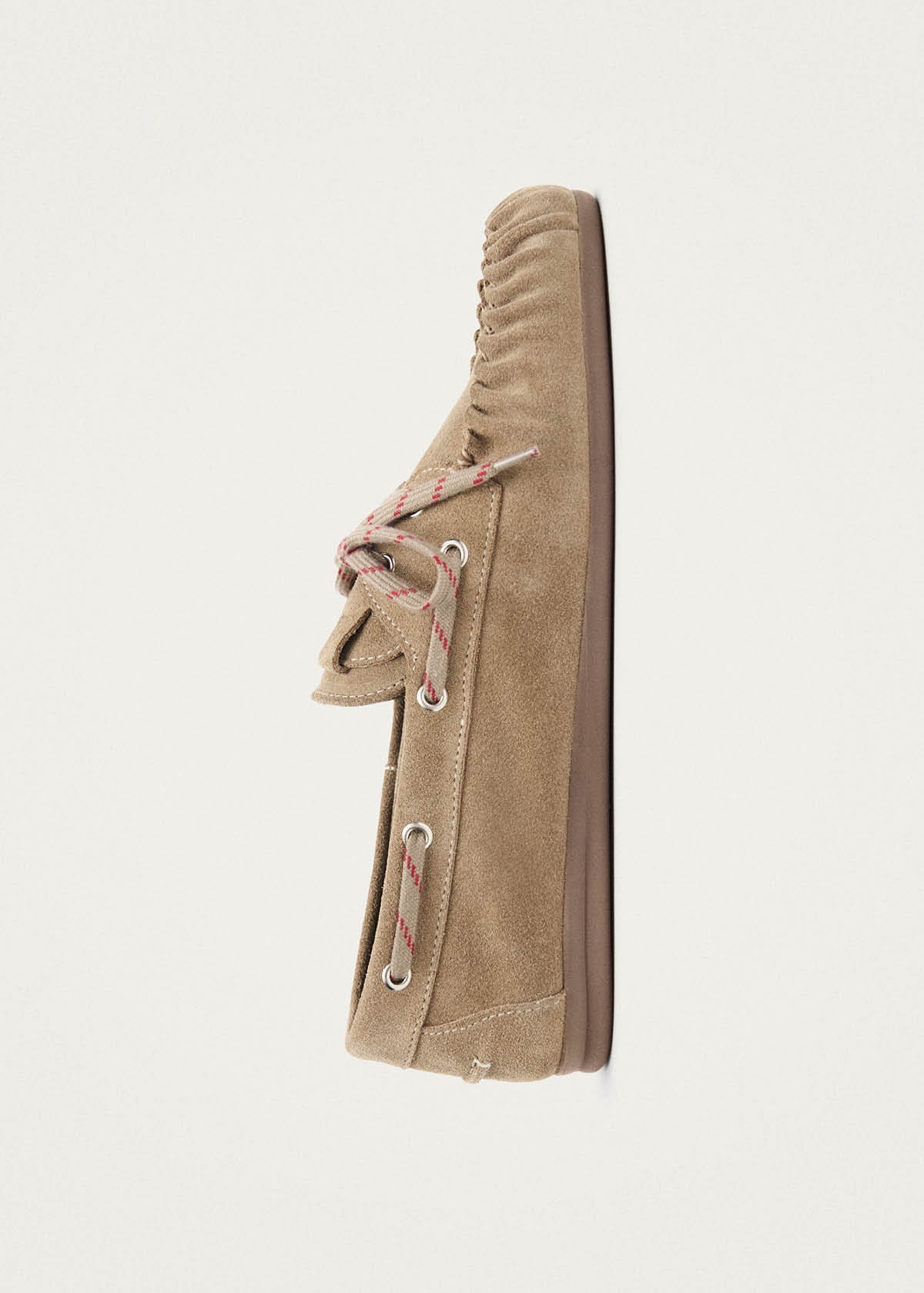 Rowan Sporty Suede Beige Leather Loafers