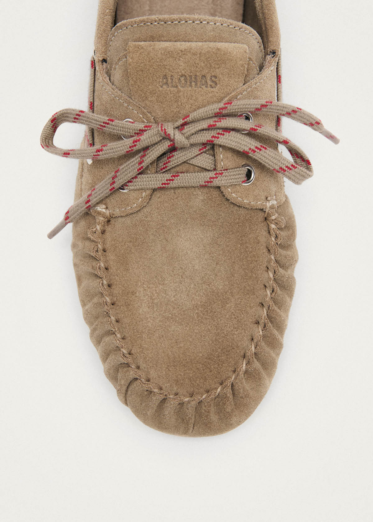 Rowan Sporty Suede Beige Leather Loafers