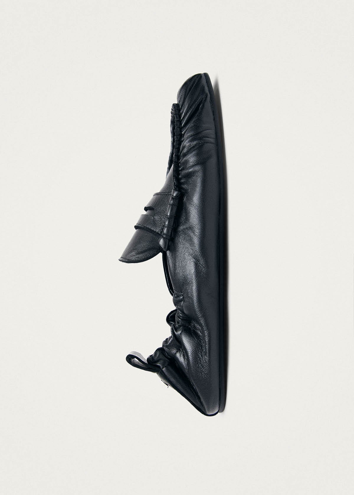 Sage Black Leather Loafers