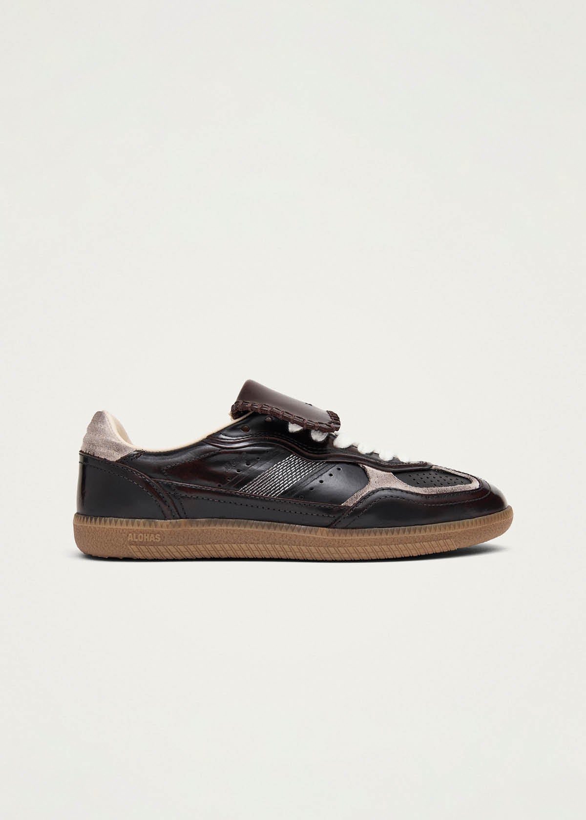 Tb.490 Club Brushed Dark Chocolate Leather Sneakers