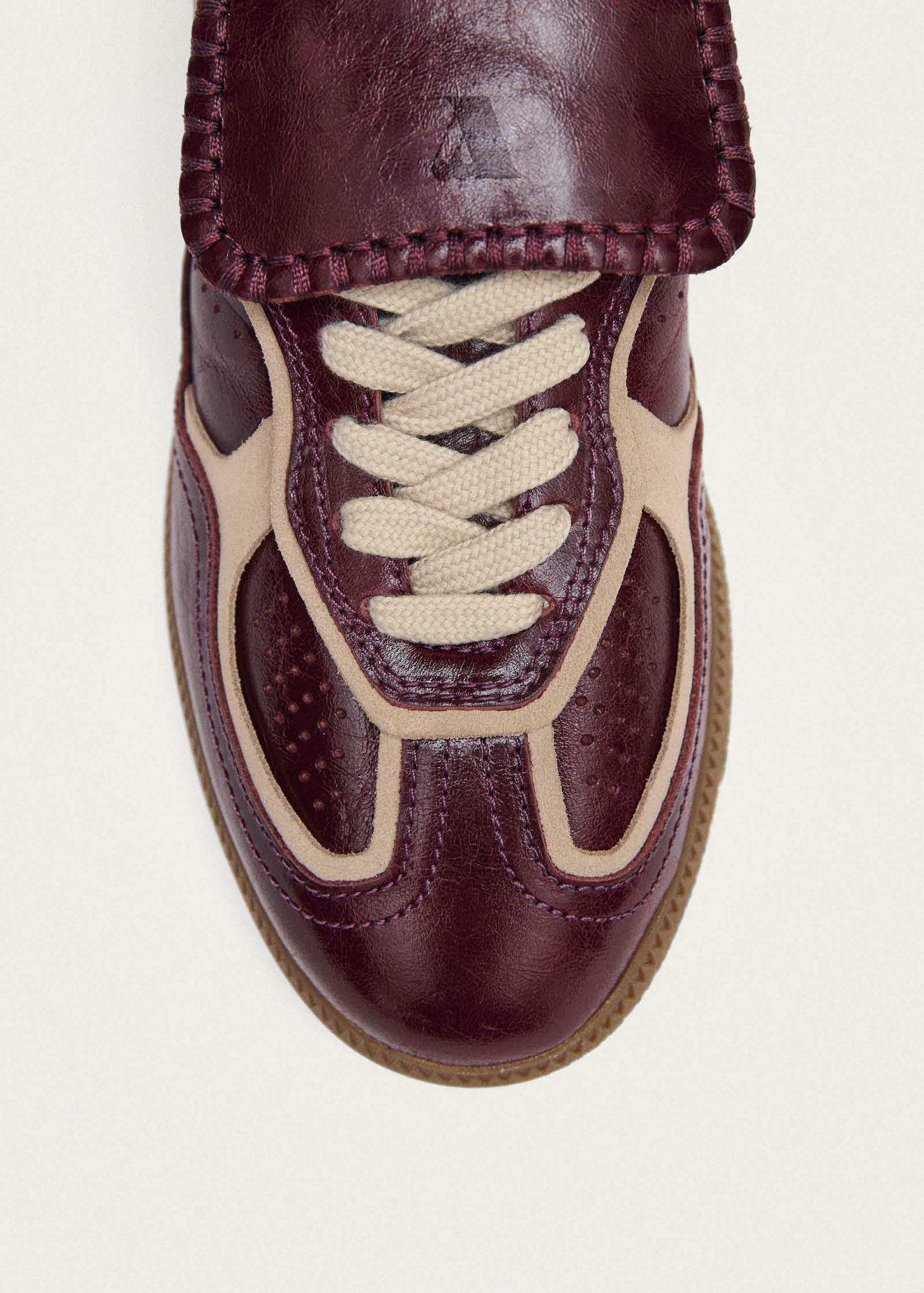 Tb.490 Club Patent Deep Burgundy Leather Sneakers