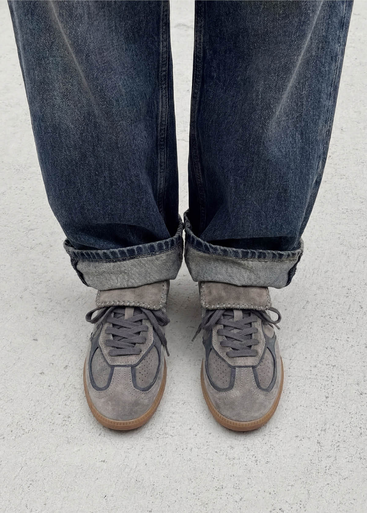 Tb.490 Club Suede Dark Grey Leather Sneakers