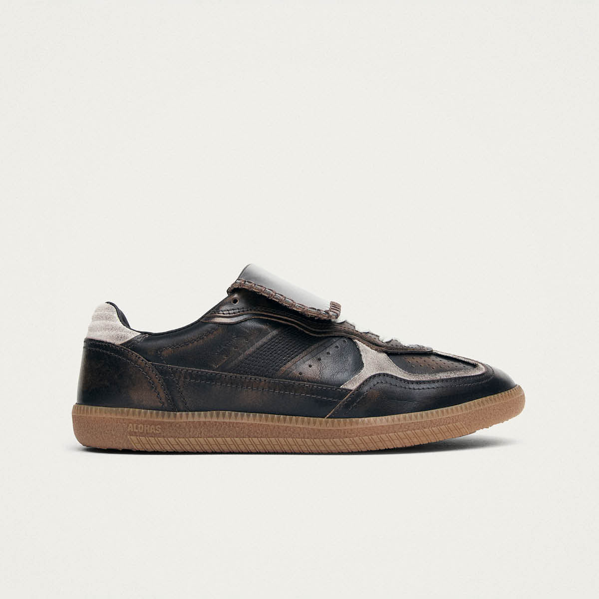 Tb.490 Club Vinyl Vintage Effect Brown Leather Sneakers