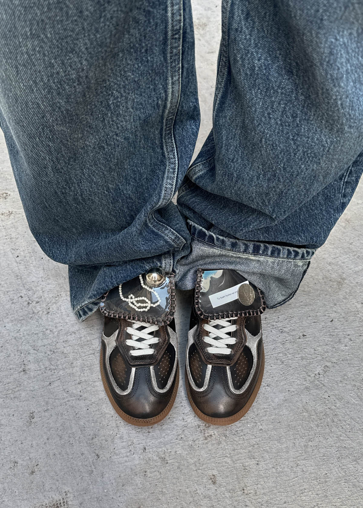 Tb.490 Club Vinyl Vintage Effect Brown Leather Sneakers