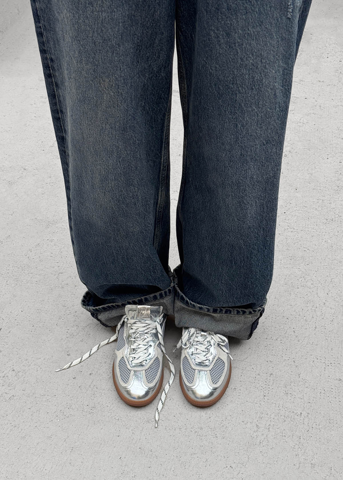 Tb.490 Mesh Silver Sneakers