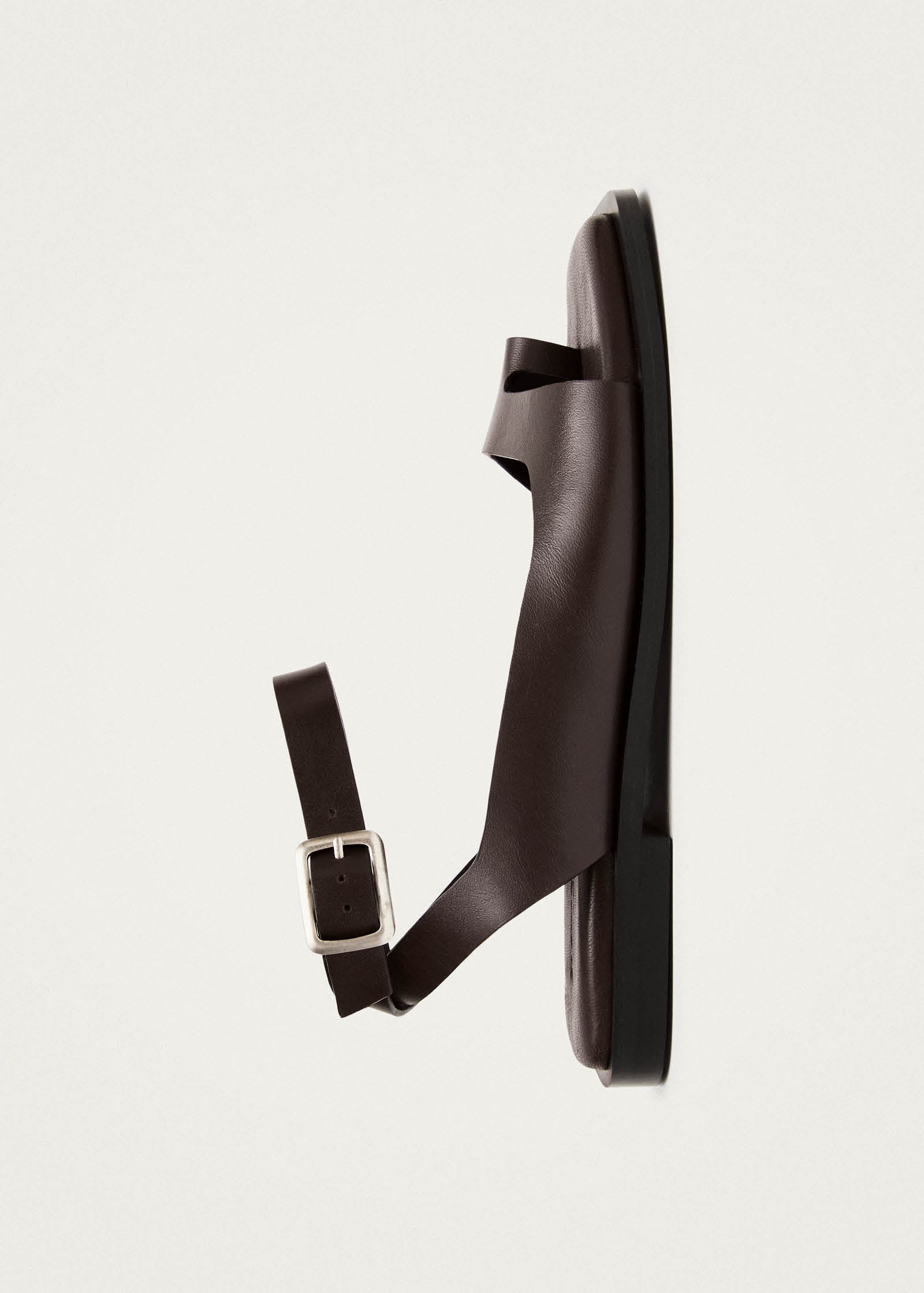 Tebas Brown Leather Sandals
