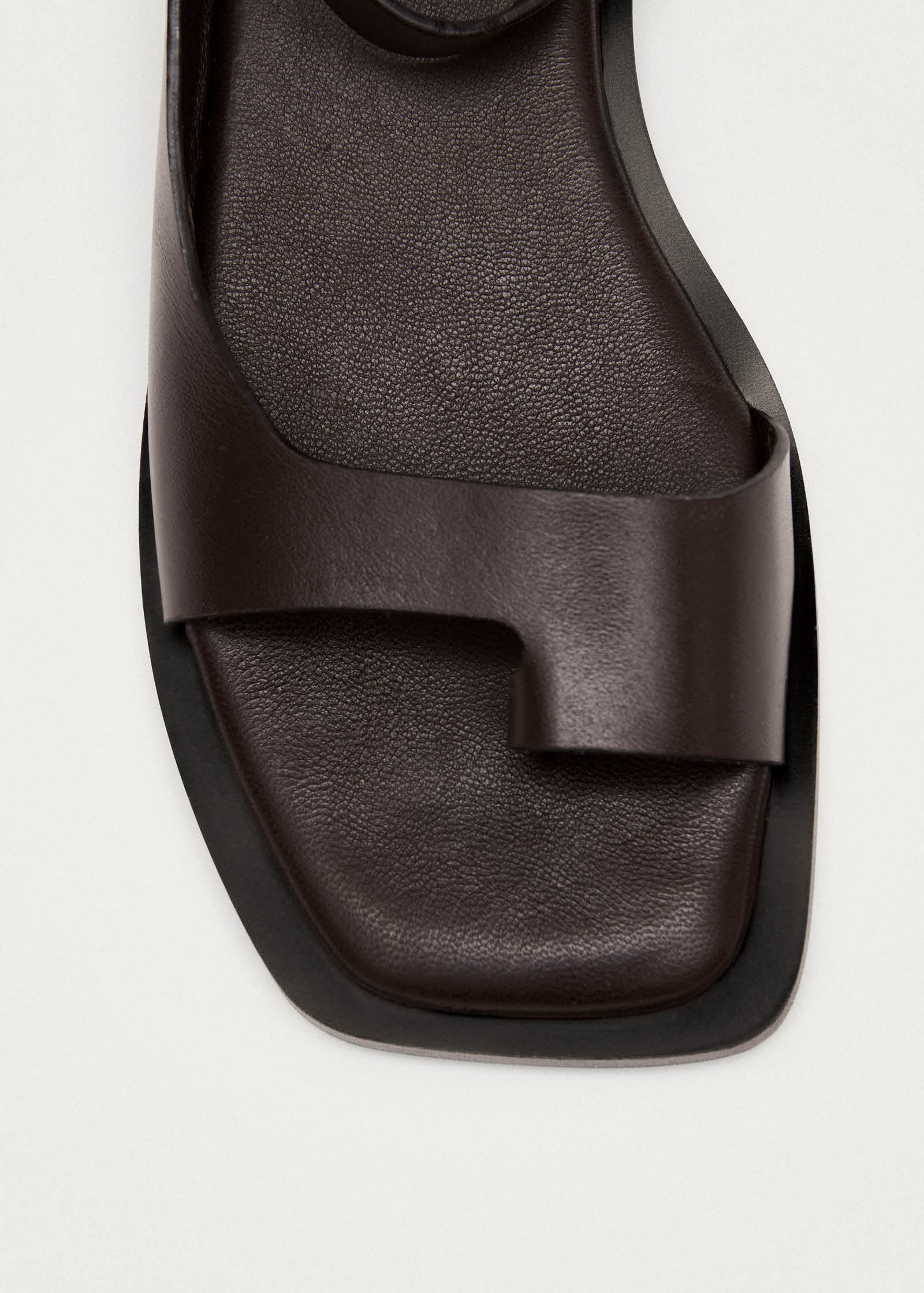 Tebas Brown Leather Sandals